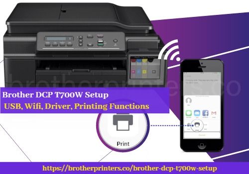 Принтер brother dcp как подключить wifi Brother Printer Drivers Dcp-T700W : Brother Dcp T700w Driver Download