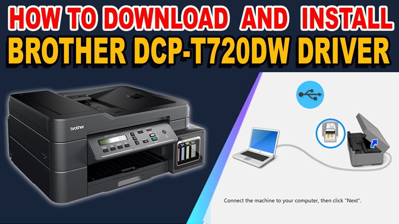 Принтер dcp 1623wr как подключить HOW TO DOWNLOAD AND INSTALL DRIVER - BROTHER DCP-T720DW PRINTER. - YouTube