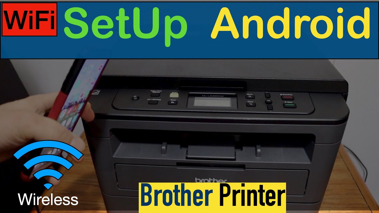 Принтер dcp 1623wr как подключить Brother Printer WiFi SetUp for Android. - YouTube