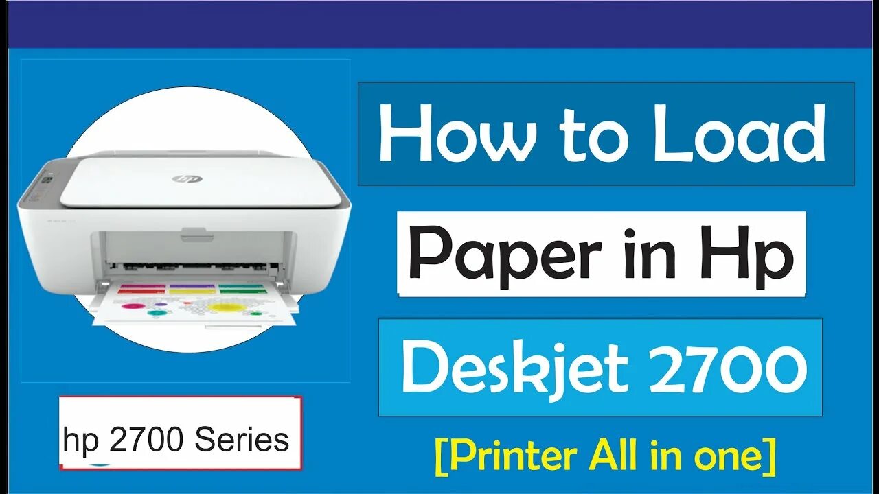 Принтер deskjet 2700 как подключить How to load paper in hp Deskjet 2700 Printer (All in One) - YouTube