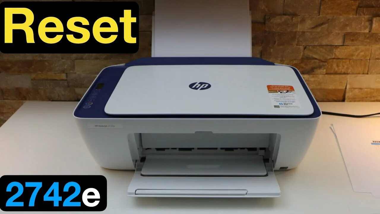 Принтер deskjet 2700 как подключить HP DeskJet 2742e Reset Printer. - YouTube