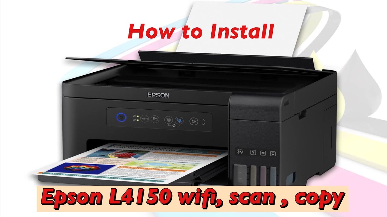 Принтер epson l4150 как подключить HOW TO INSTALL EPSON L4150 and Unboxing - YouTube