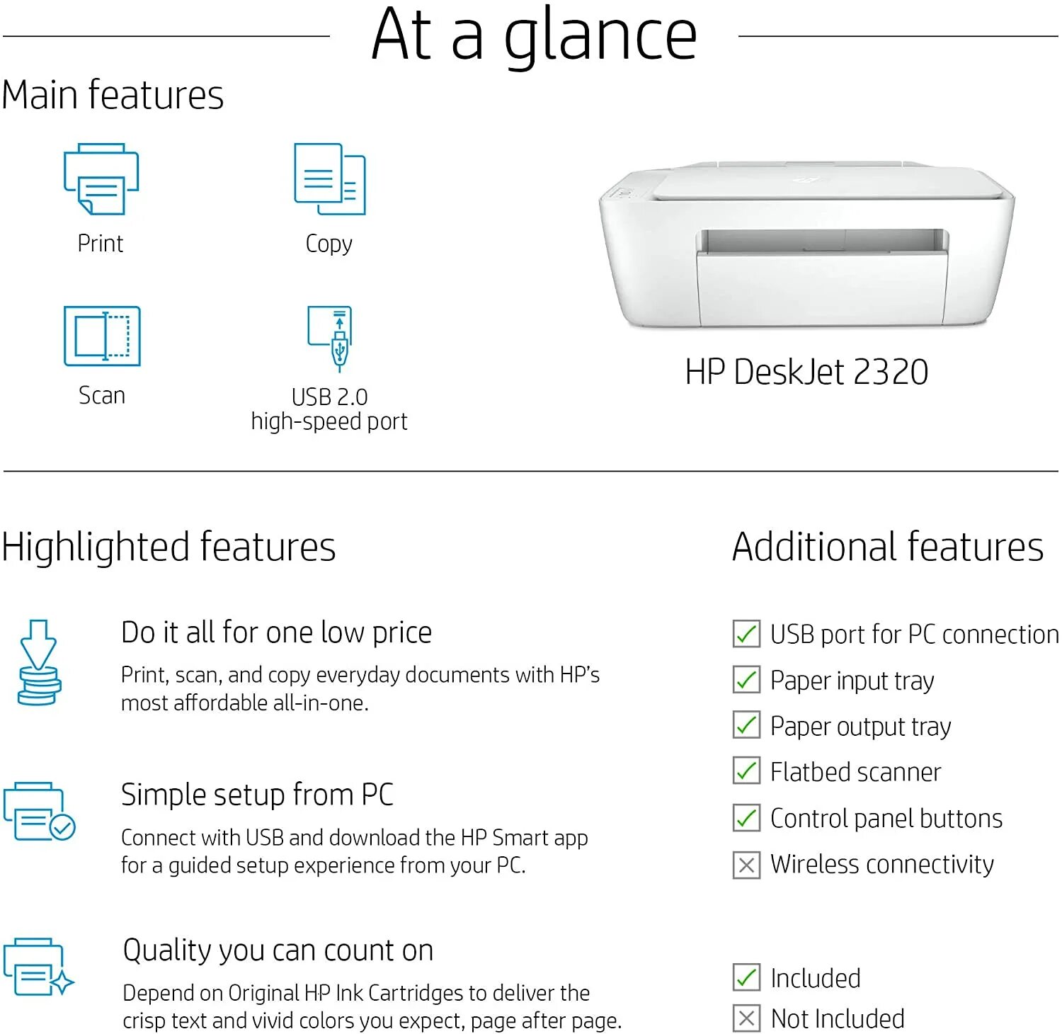 Принтер hp 2320 как подключить к приложению Принтер HP DeskJet 2320 "все в одном", подключение USB и печать, сканирование и 