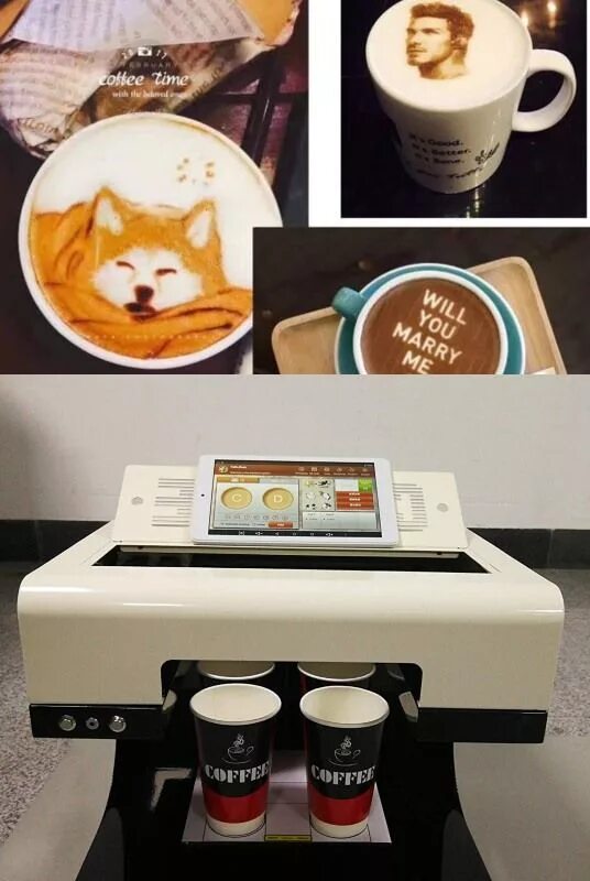 Принтер кофе ул карла либкнехта 74 фото Mokka 3D Coffee Printer Coffee printer, Printer, Coffee art