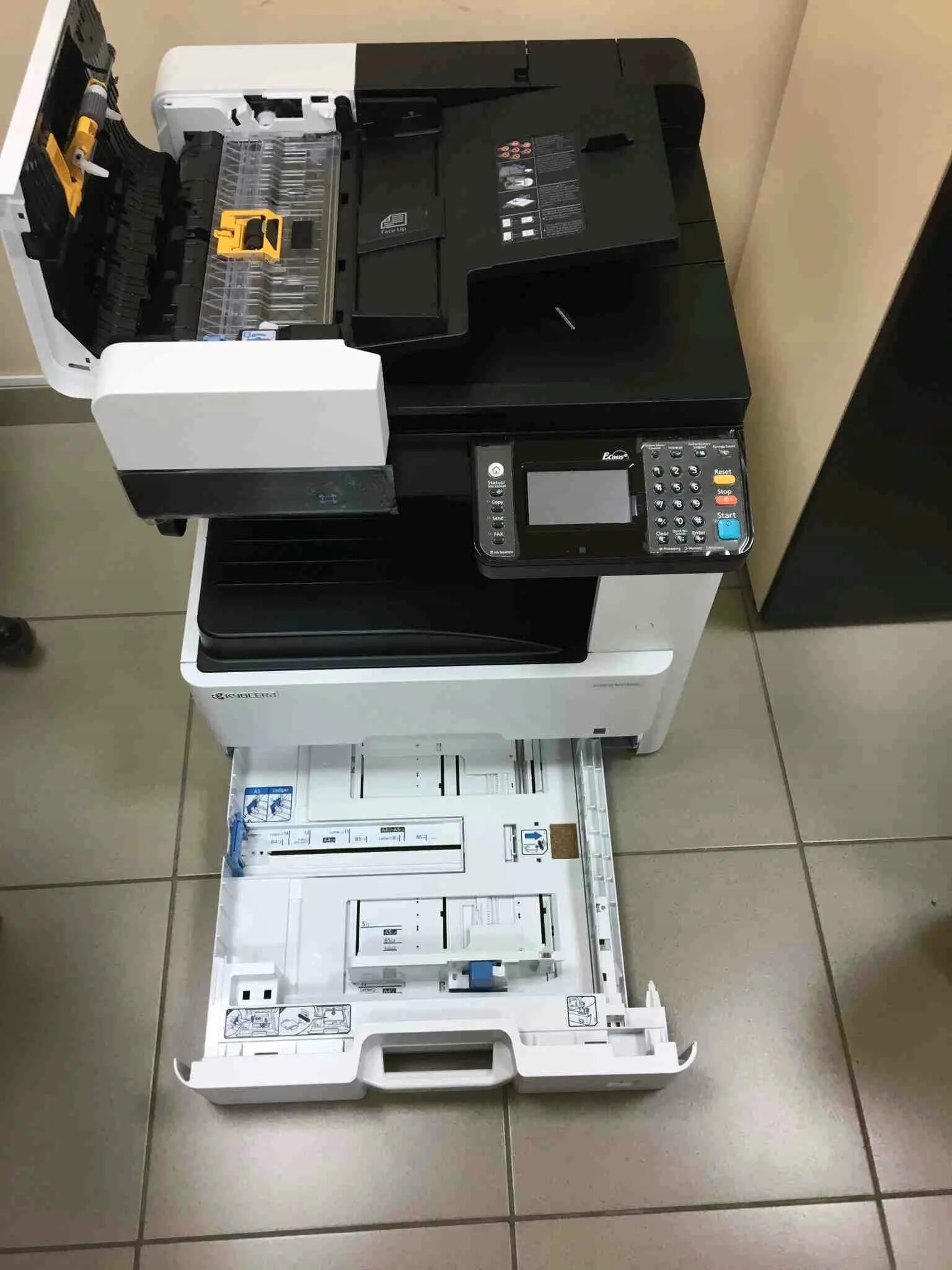 Принтер kyocera ecosys m4125idn как подключить блютуз Лазерное МФУ Kyocera ECOSYS M4125idn 1102P23NL0 - купить по низкой цене в интерн