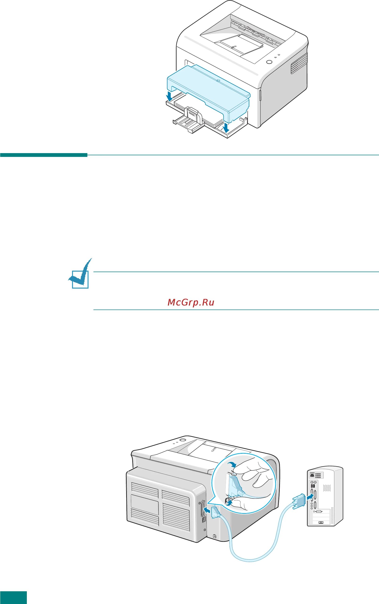 Принтер samsung ml 2160 как подключить Samsung ML-1615 25/113 Подключение кабеля принтера