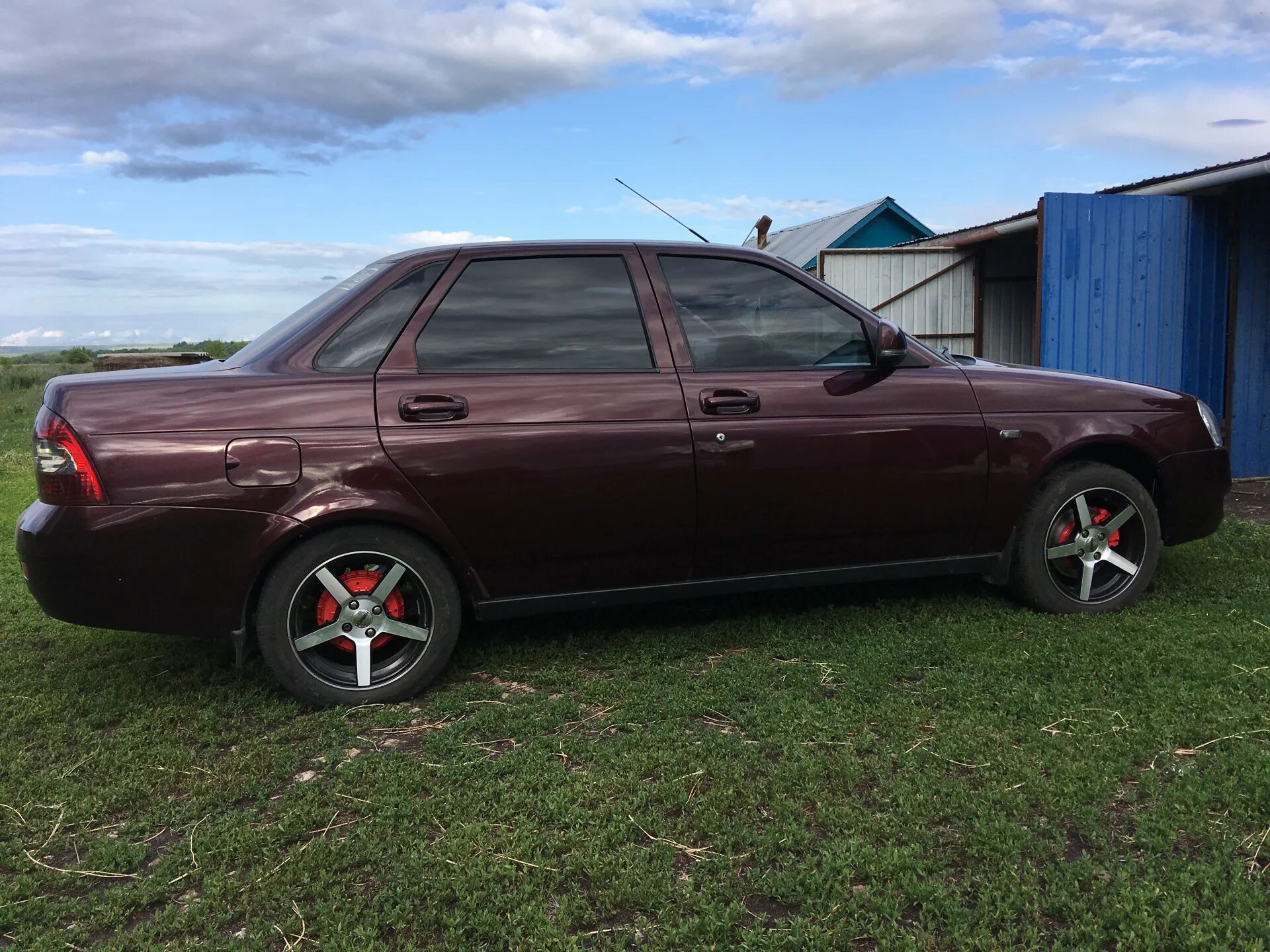 Приора баклажан фото 44.Тормоза в круг! - Lada Приора седан, 1,6 л, 2012 года запчасти DRIVE2