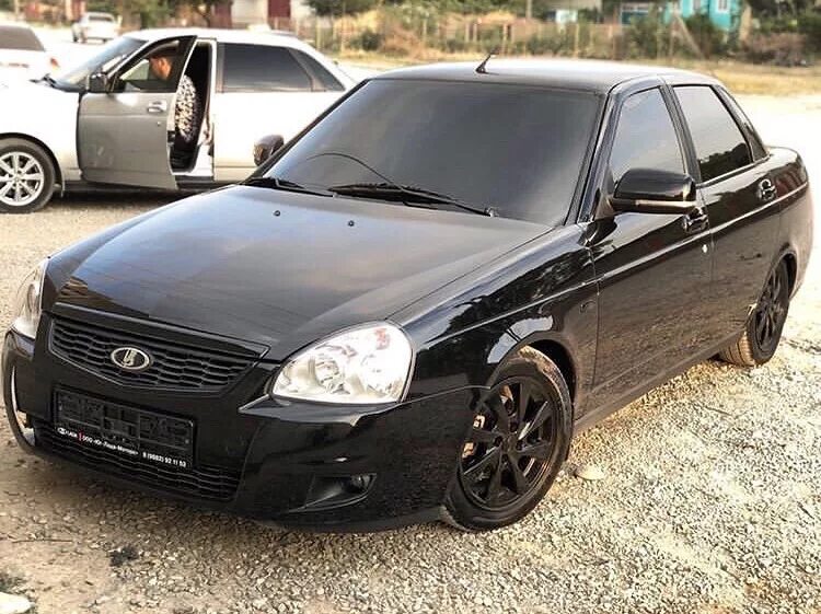 Приора блэк эдишн с завода фото Колпаки black_edition - Lada Приора седан, 1,6 л, 2008 года колёсные диски DRIVE