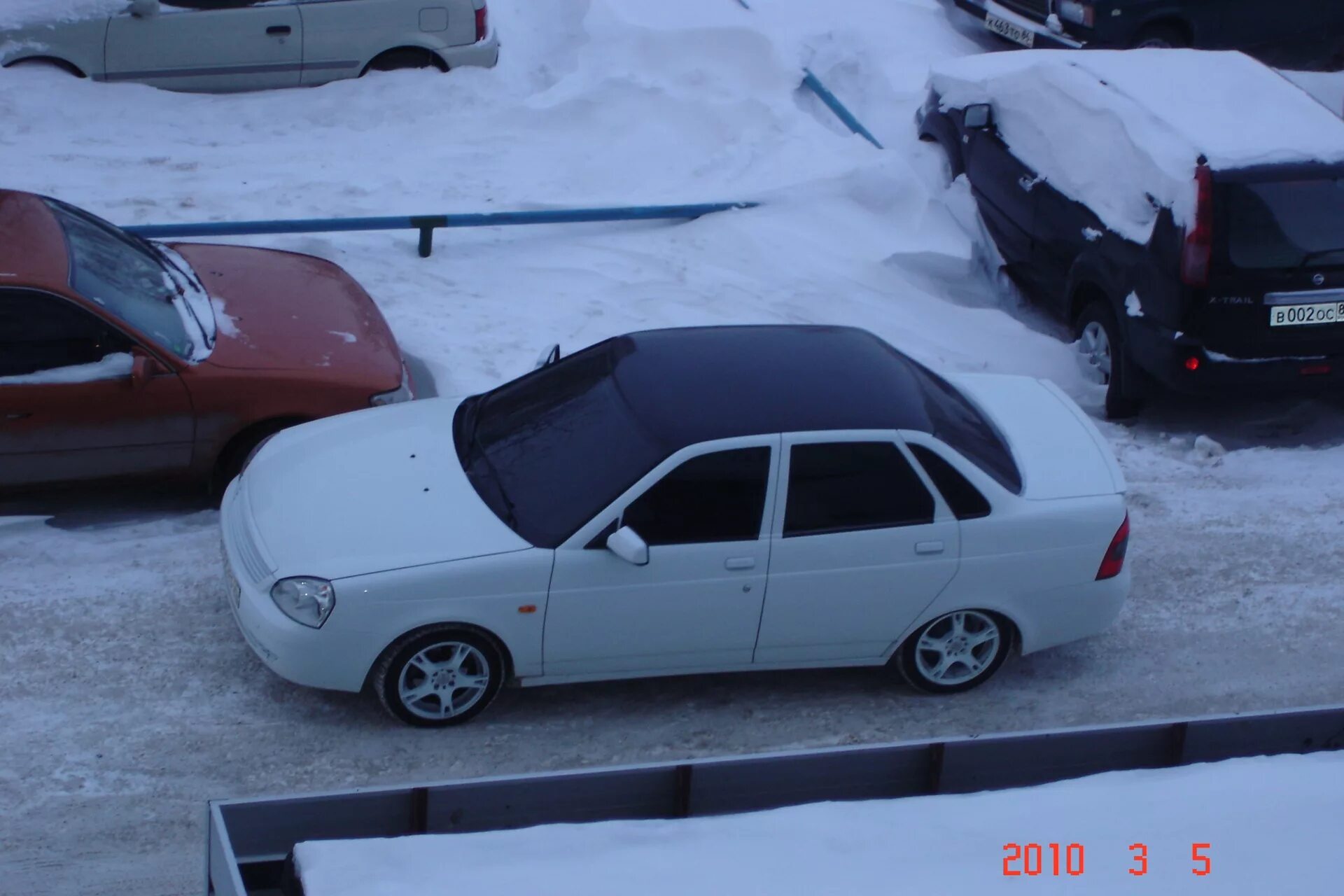 Приора фото крыши Запись, 13 марта 2010 - Lada Приора седан, 1,6 л, 2009 года фотография DRIVE2