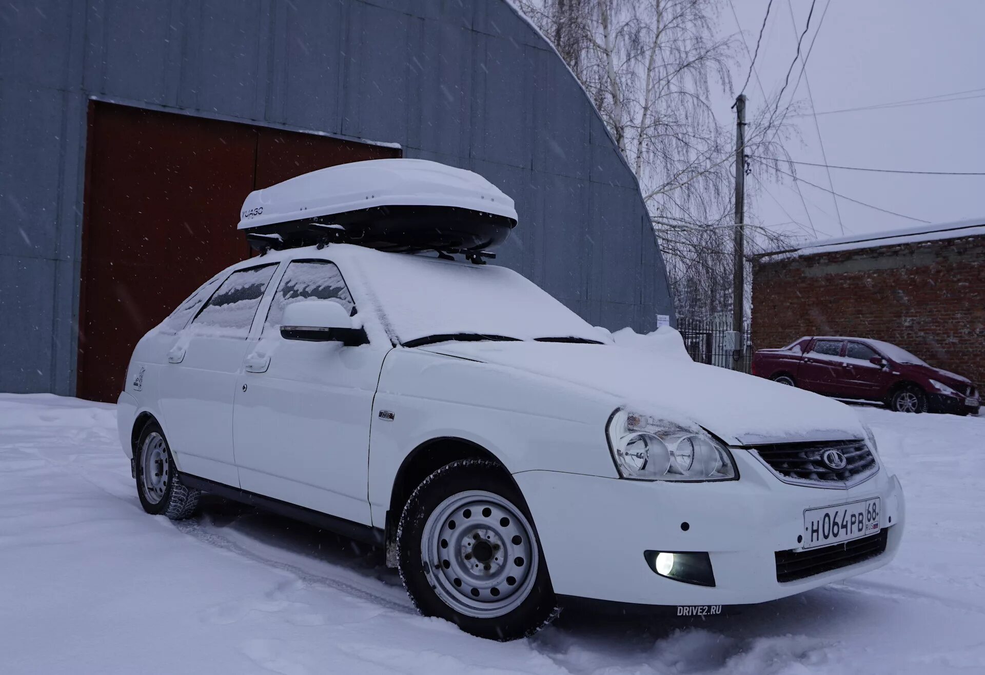 Приора фото крыши Обзор автобокса YUAGO Avatar. Нюансы выбора и цены. - Lada Приора хэтчбек, 1,6 л