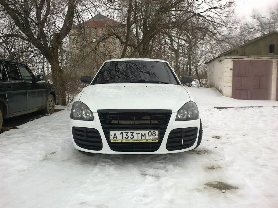 Приора тюнинг мерседес Передний Бампер - Lada Приора хэтчбек, 1,6 л, 2010 года тюнинг DRIVE2