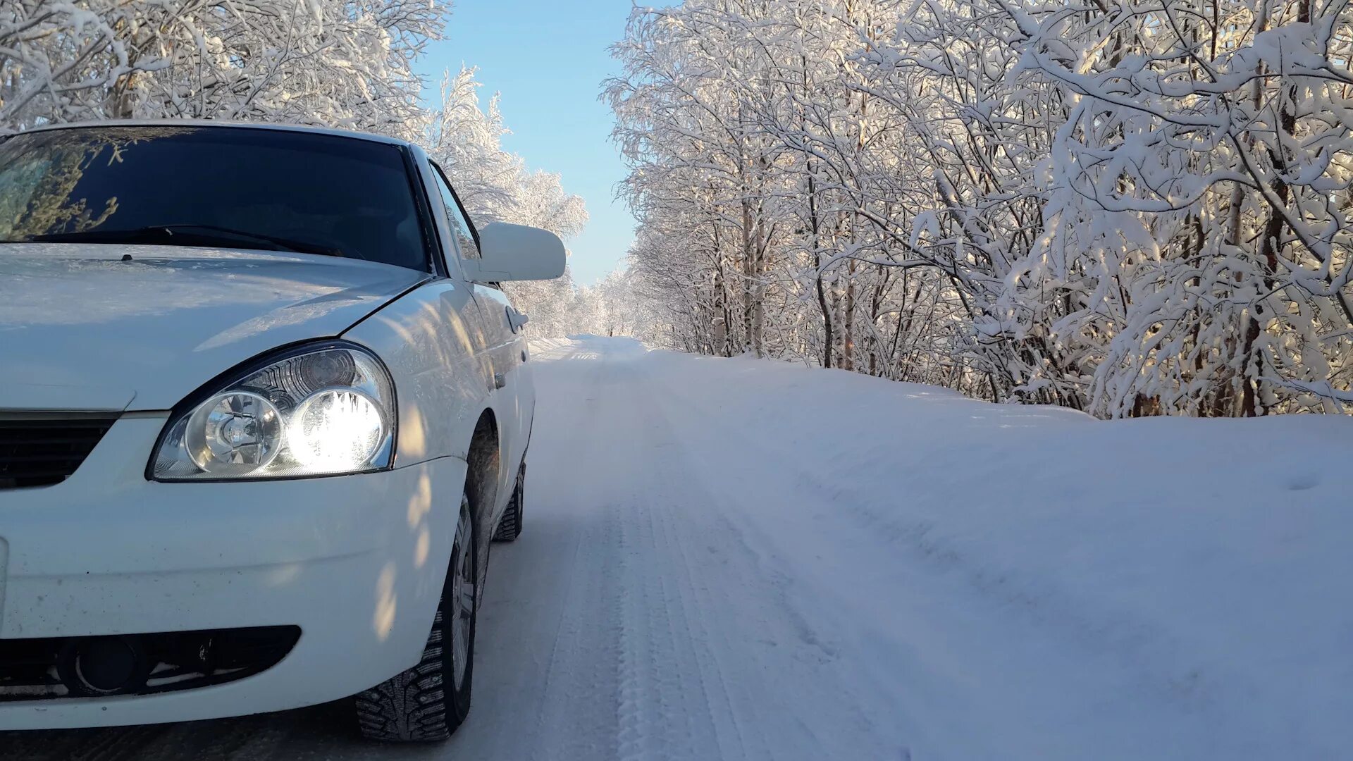 Приора зимой фото Зимний денек - Lada Приора хэтчбек, 1,6 л, 2011 года фотография DRIVE2