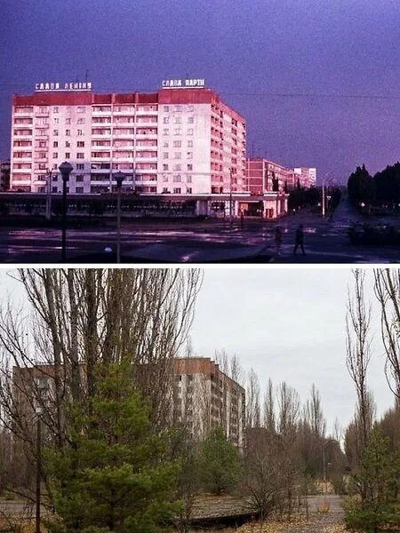 Припять фото до и после аварии Город Припять до кaтaстрофы и сейчaс