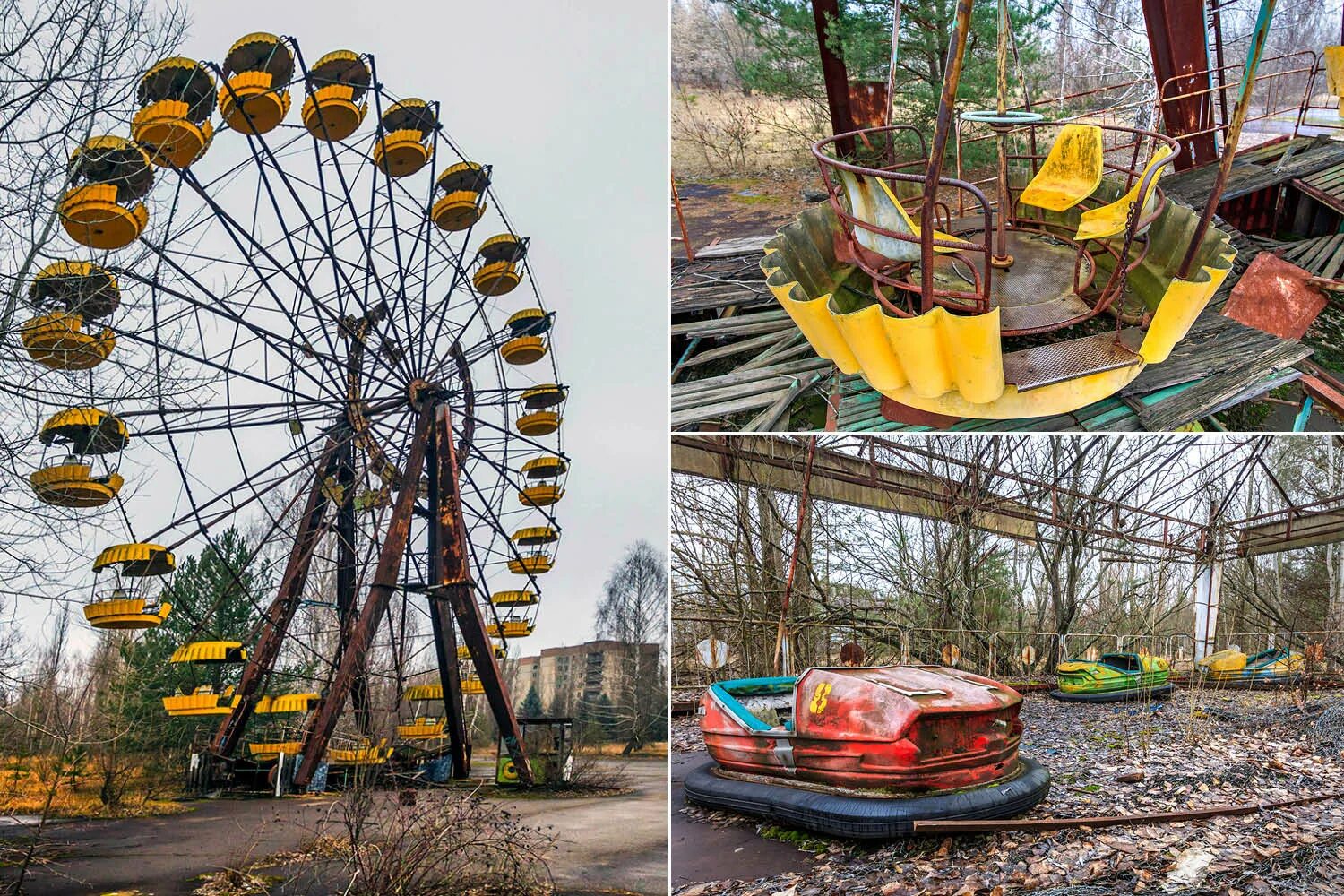 Припять фото колеса обозрения These spooky photos of Chernobyl’s abandoned fairground will haunt you - The Sun