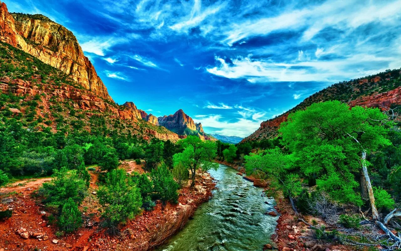 Природа америки фото Jigsaw puzzle "Mountain river" - solve jigsaw puzzles online PuzzleIt