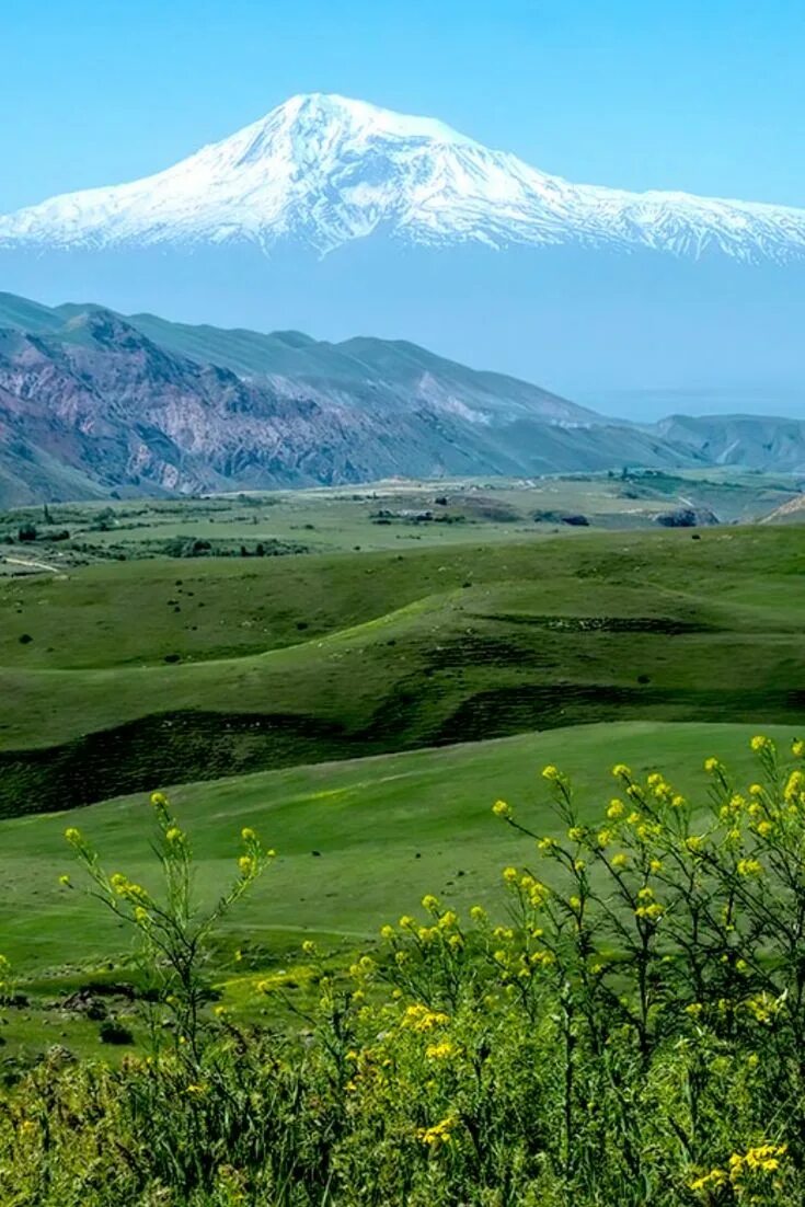 Природа армении фото PHOTO: Lush Armenian Countryside with Mt. Ararat as a Backdrop World cities, Lan