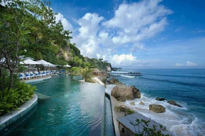 Природа бали фото Indonesia Bali resort, Pool, Infinity pool