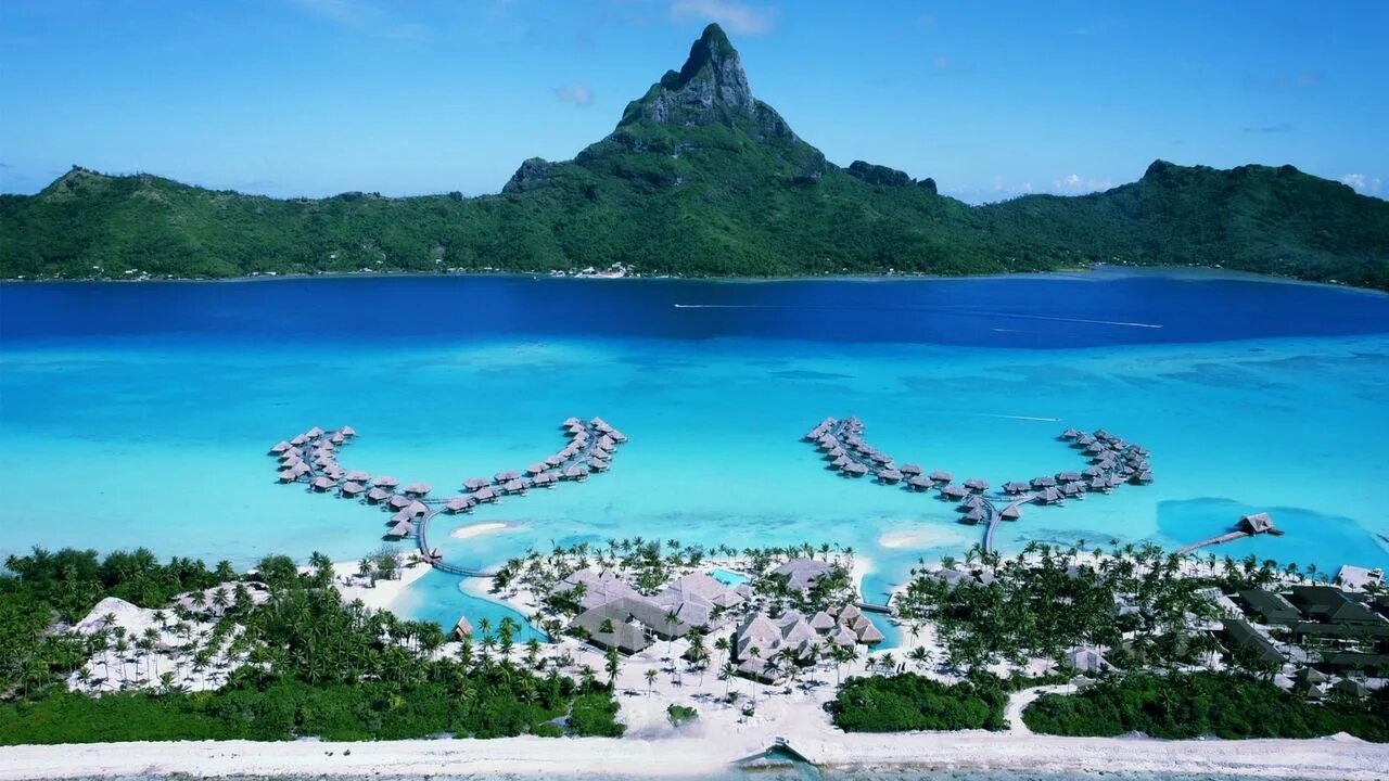 Природа бора бора фото Download wallpaper 1280x720 bora-bora, resort, islands, pacific ocean, hotel, ch