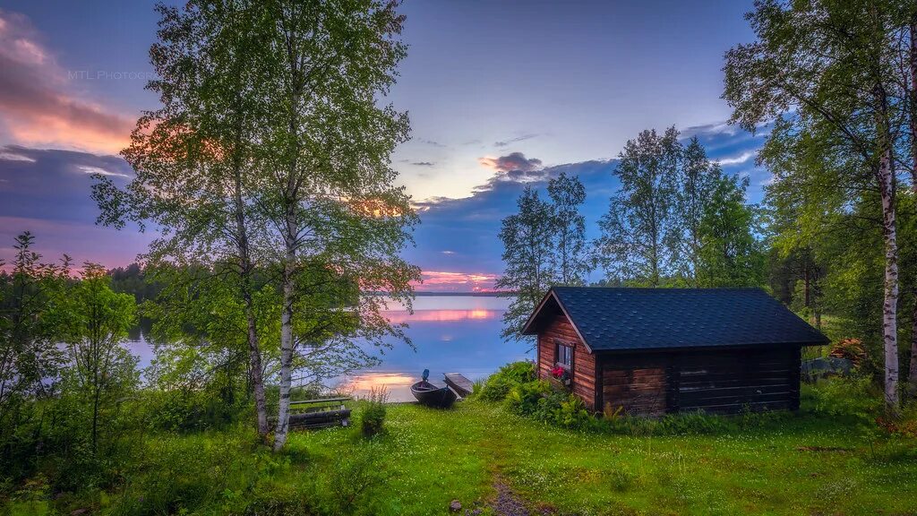 Природа домашние фото Kallunkijärvi sunset Press L and then F11 for a large view. Flickr