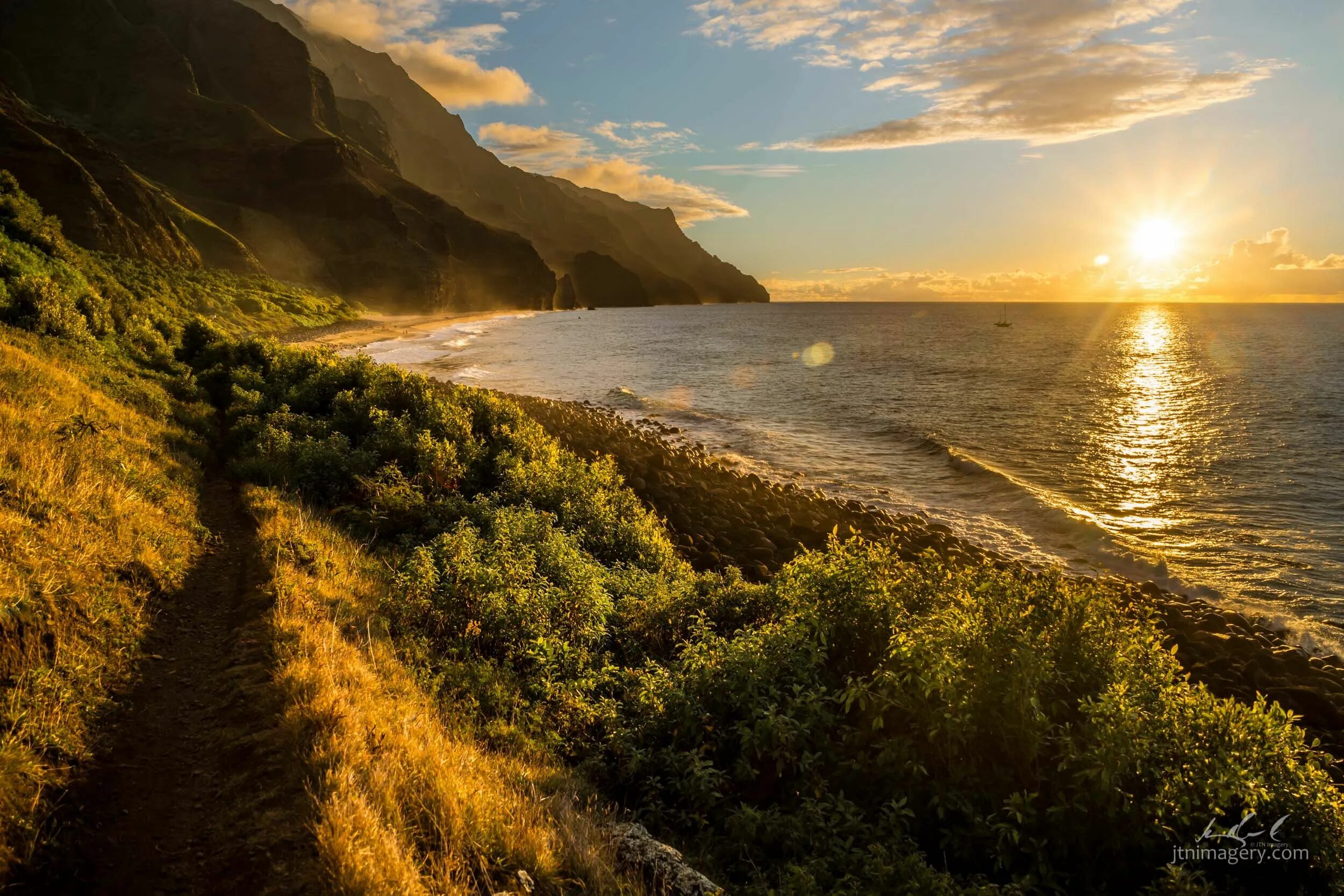 Природа фото берег Napali Coast, Kauai 2500x1667 OC OS * /r/EarthPorn Napali coast, Napali coast ka