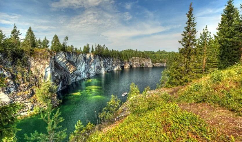 Природа карелии фото самые Круиз с посещением Большого Рускеальского мраморного каньона