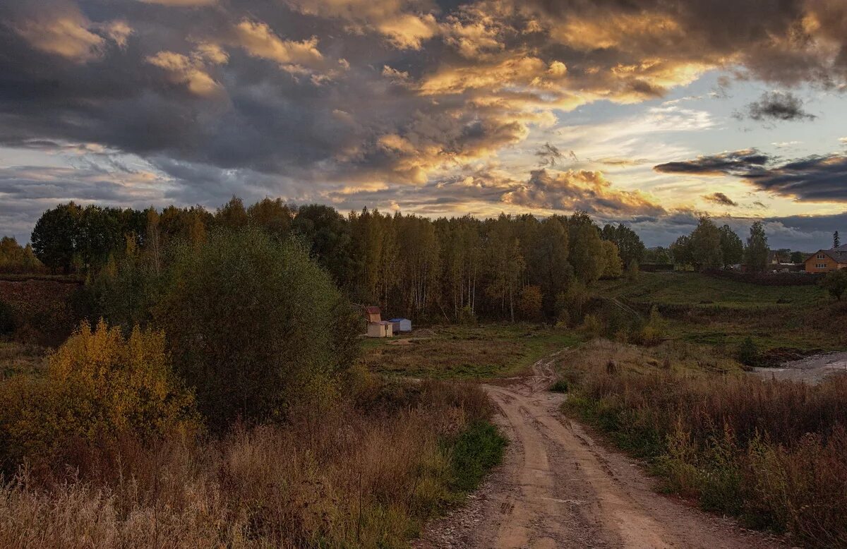 Природа необработанное фото Осенние вечера / Средняя полоса / Автор: Владимир Макаров