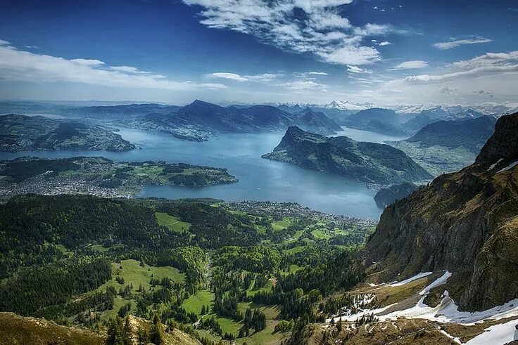 Природа сверху фото DSC_0150 Lake Lucerne Switzerland Wintersport