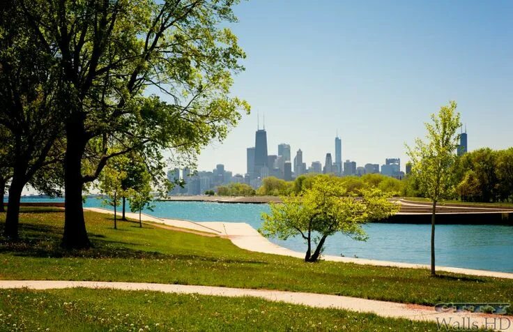 Природа в городе фото Excellent and vivid picture of the park in Chicago Stadtlandschaft, Landschaft, 