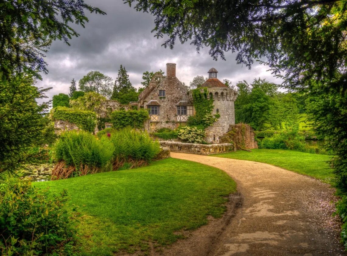 Природа замок фото Jigsaw puzzle "Scotney Castle" - solve jigsaw puzzles online PuzzleIt