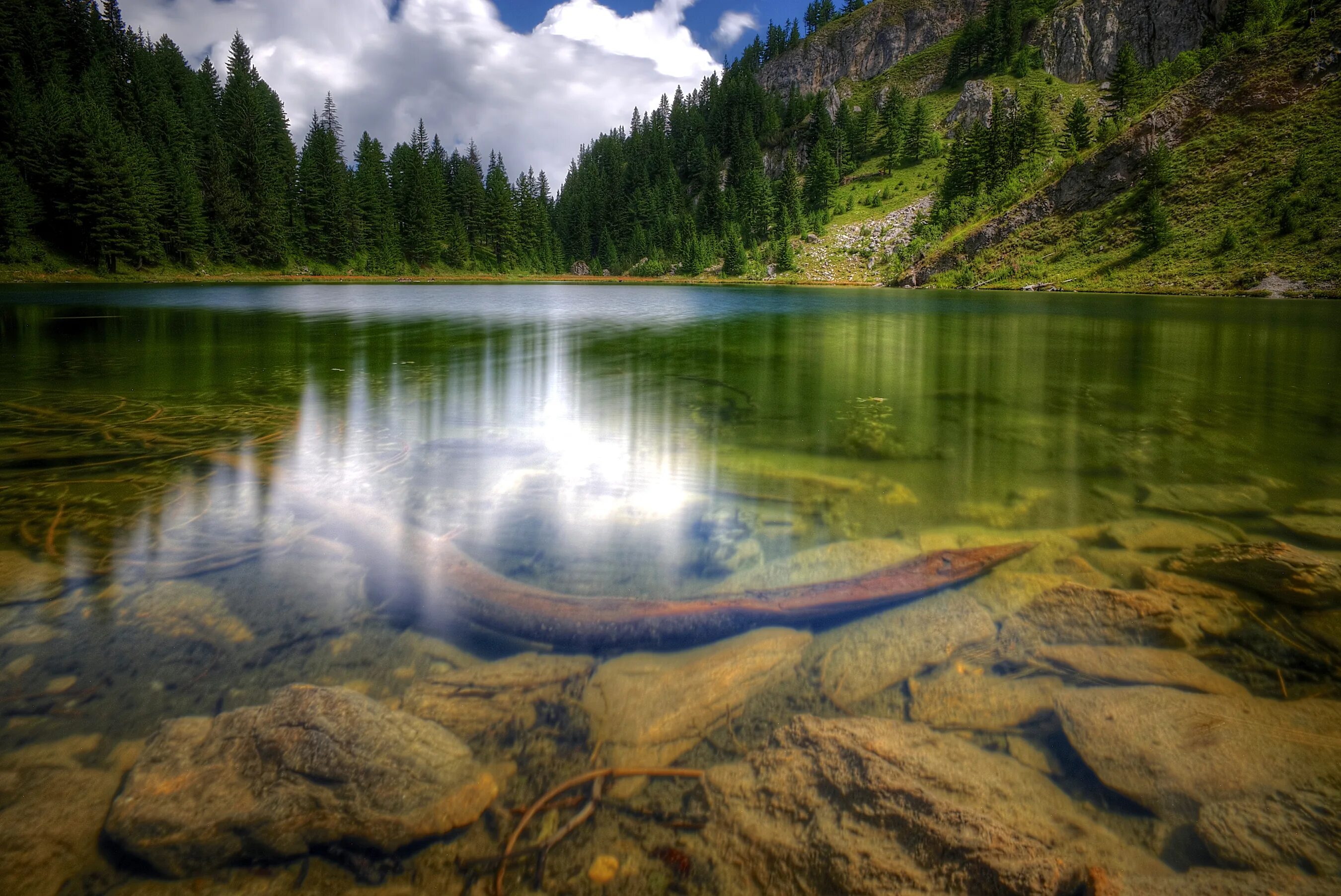 Природная вода фото Фото Kosovo Природа Леса Озеро Пейзаж Отражение Вода Камни