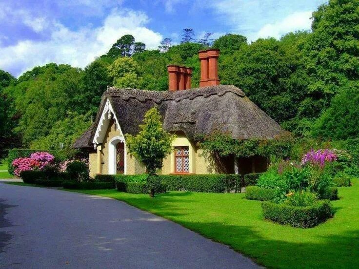 Природные дома фото Luoghi Dal Mondo on X Ireland cottage, Irish cottage, Beautiful cottages