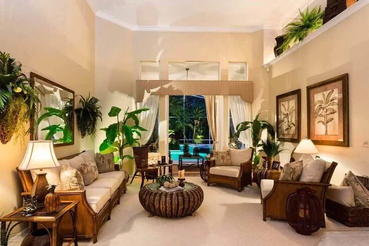 Природные мотивы в интерьере 4 класс 38 Tropical Decorating Ideas to Bring the Beach Inside Tropical living room, Tro