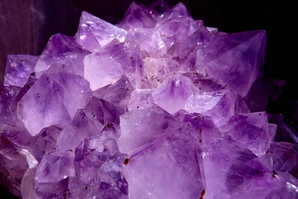 Природный аметист фото Gemstone Amethyst Violet Crystal - Free photo on Pixabay Crystals, Crystal cave,