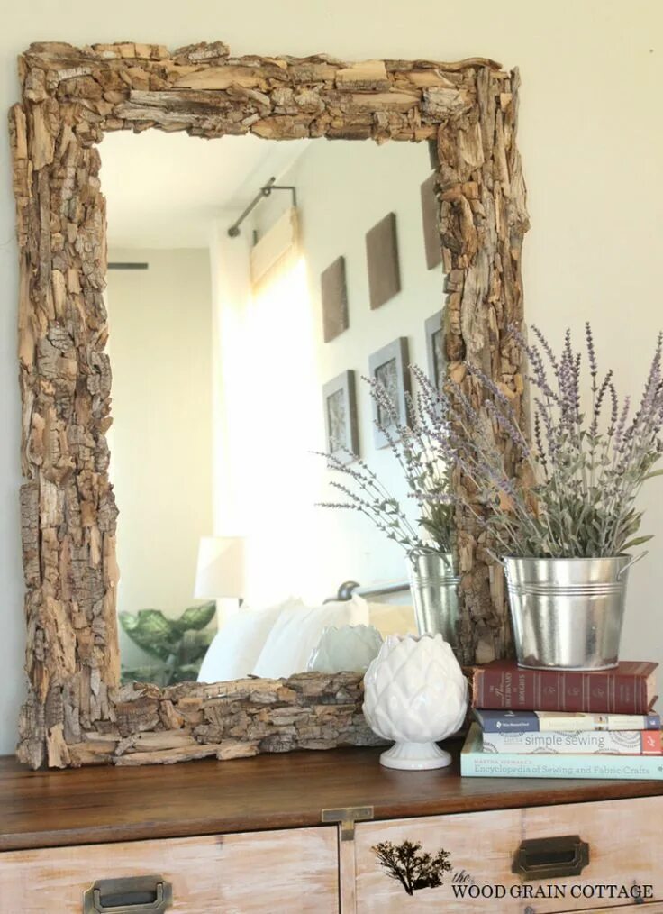 Природный декор своими руками Budget-Friendly Driftwood Mirror Ideas Inexpensive home decor, Driftwood mirror,