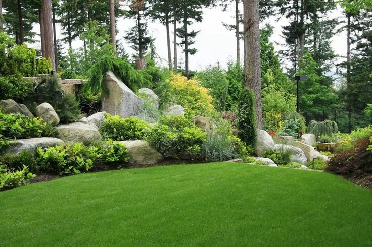 Природный дизайн фото Landscaping with rocks, Rock garden landscaping, Rock garden design