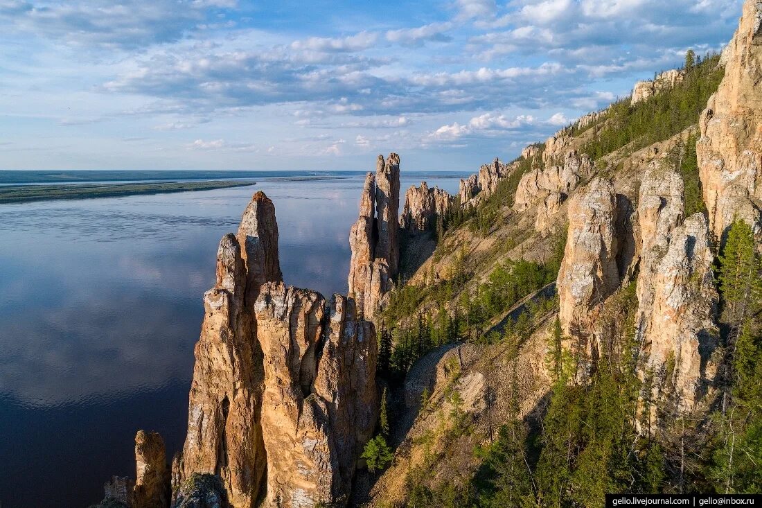 Природный парк ленские столбы фото Ленские столбы - каменный лес Якутии