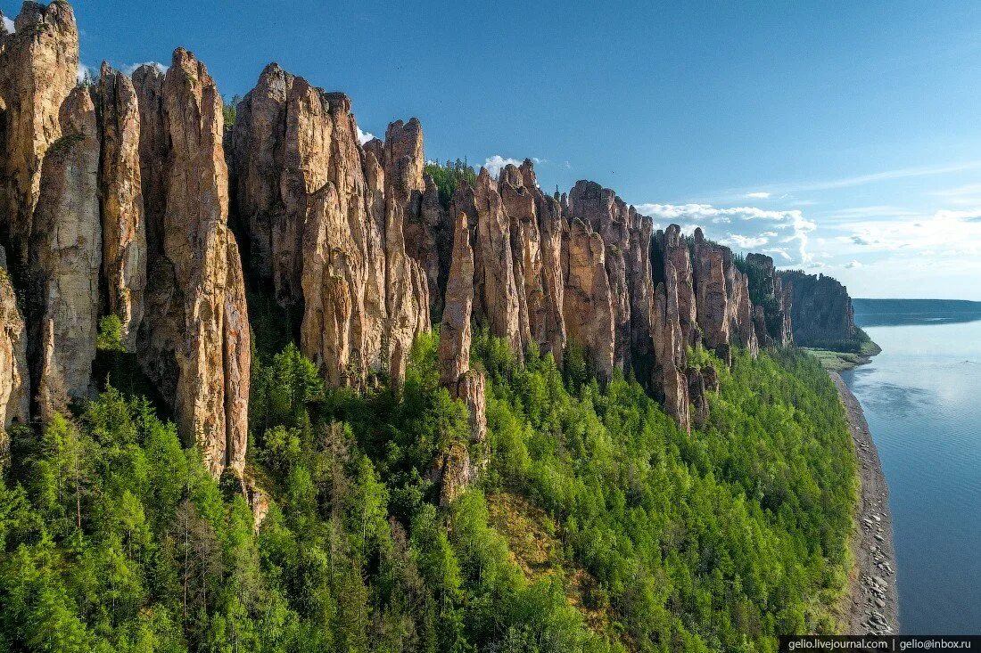 Природный парк ленские столбы фото ТОП 100 достопримечательностей России Часть 1/100. Ленские Столбы, Якутия, Росси