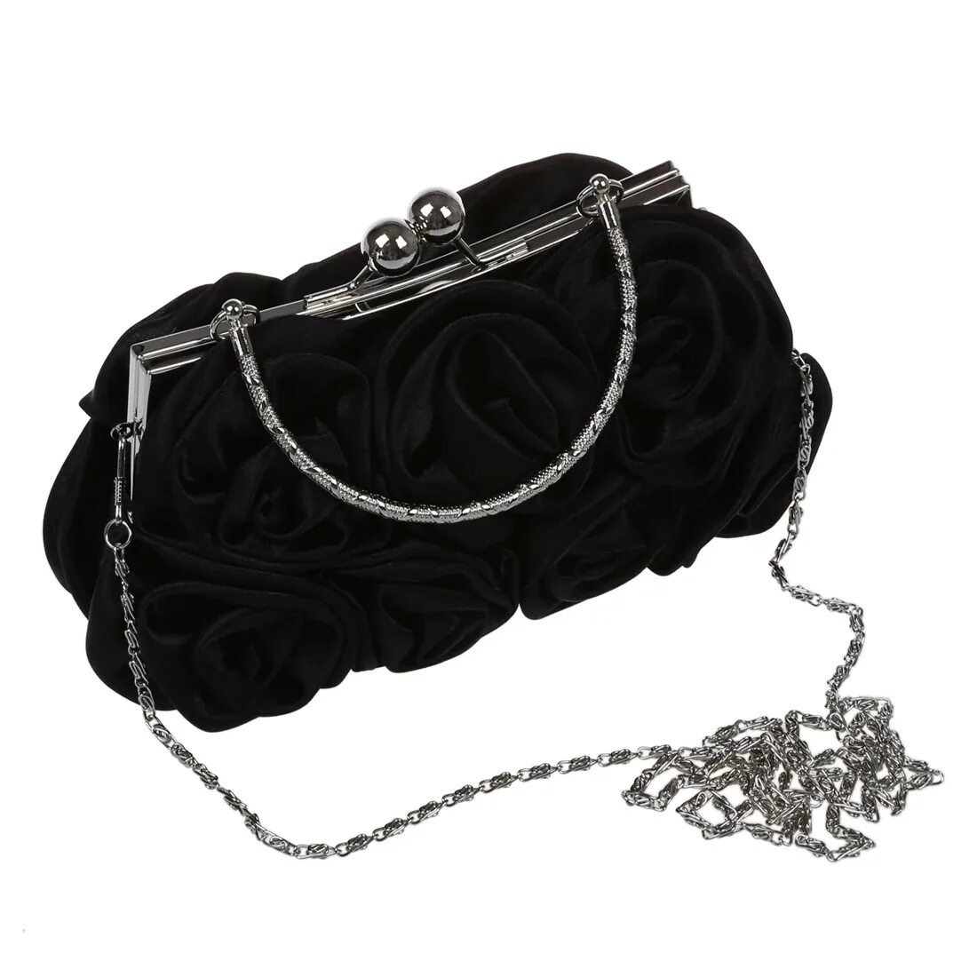 Приснилась сумочка Rosette Clutch Bag Evening Black Flower Purse Handbag Banquet Bag clutch bag bag