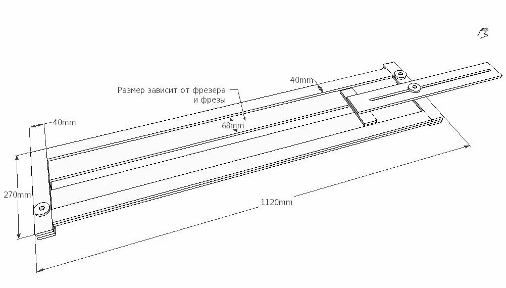 Приспособления своими руками чертежи Простое приспособление для фрезера, чтобы делать пазы Столярка дома Дзен