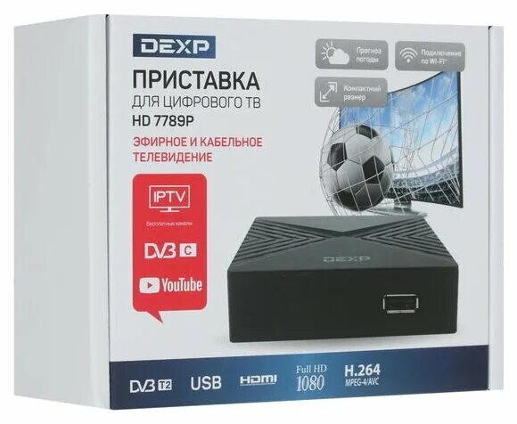 Приставка dexp hd 7789p как подключить wifi TV-тюнер DEXP HD 7789P - TV-тюнеры - купить по выгодной цене на Яндекс Маркете