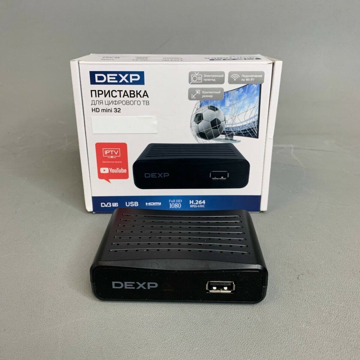 Приставка dexp hd mini 32 как подключить Приставка для цифрового ТВ DEXP HD mini 32 черный - купить в интернет-магазине п