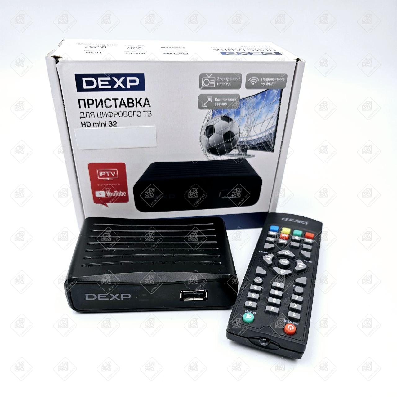 Приставка dexp hd mini 32 как подключить Купить б/у Приставка для цифрового ТВ DEXP HD mini 32 комиссионный магазин "КОШЕ