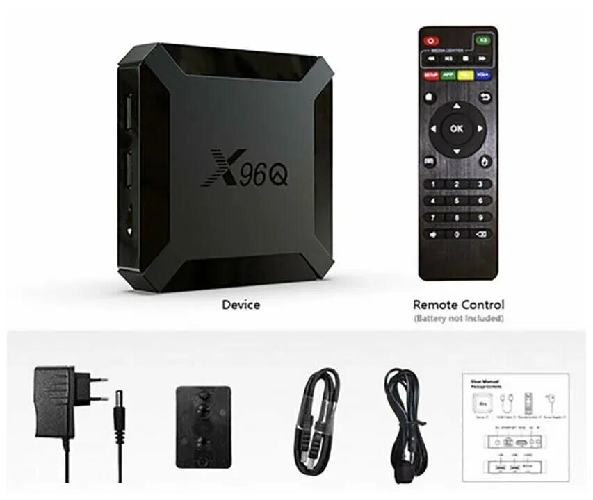 Приставка х96 q как подключить Смарт-приставка Box69 TV BOX Q96 2/16 черная, купить в Москве, цены в интернет-м