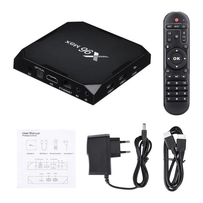 Приставка x96 max как подключить Pompéi Accor Palourde x96 max smart tv box android 8.1 glouton Banc décorer