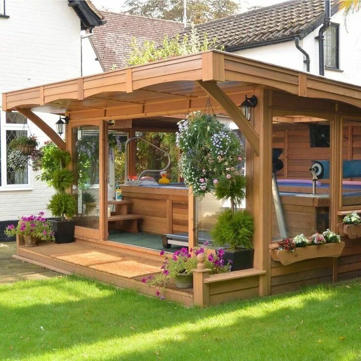 Пристрой беседка к дому варианты Breathtaking Gazebos: A Range of Simple and Extragavagant Design Tips For Your G