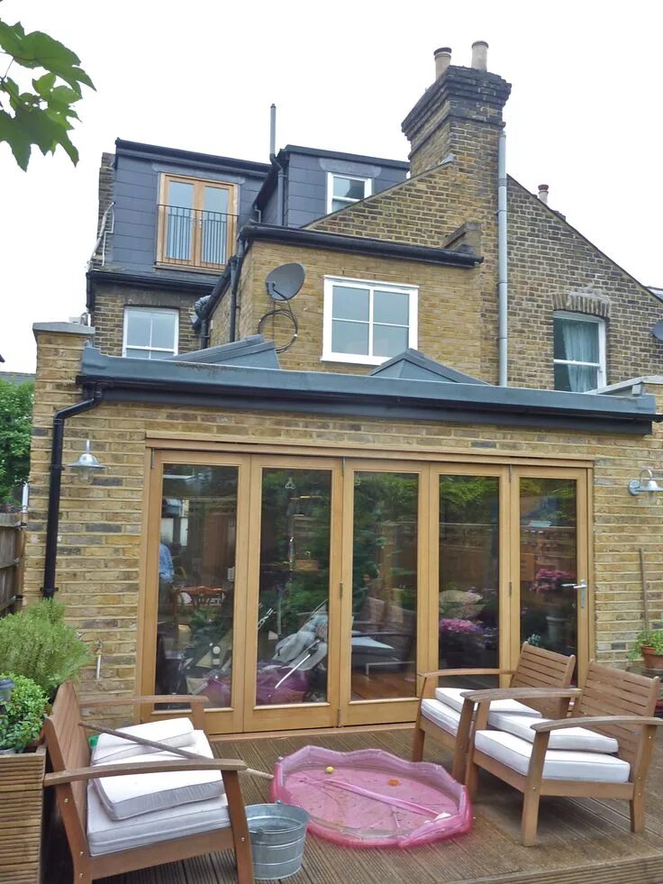 Пристрой к дому дизайн wrap around side return and rear extensions in Sandycombe Rd, Kew loft also dont