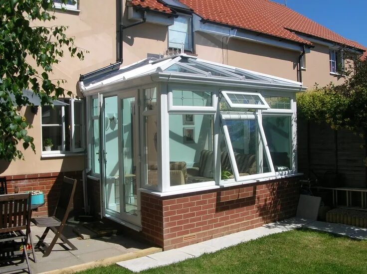 Пристрой к дому из пластика фото Conservatories Conservatory Designs UK Conservatory design, Back garden design, 