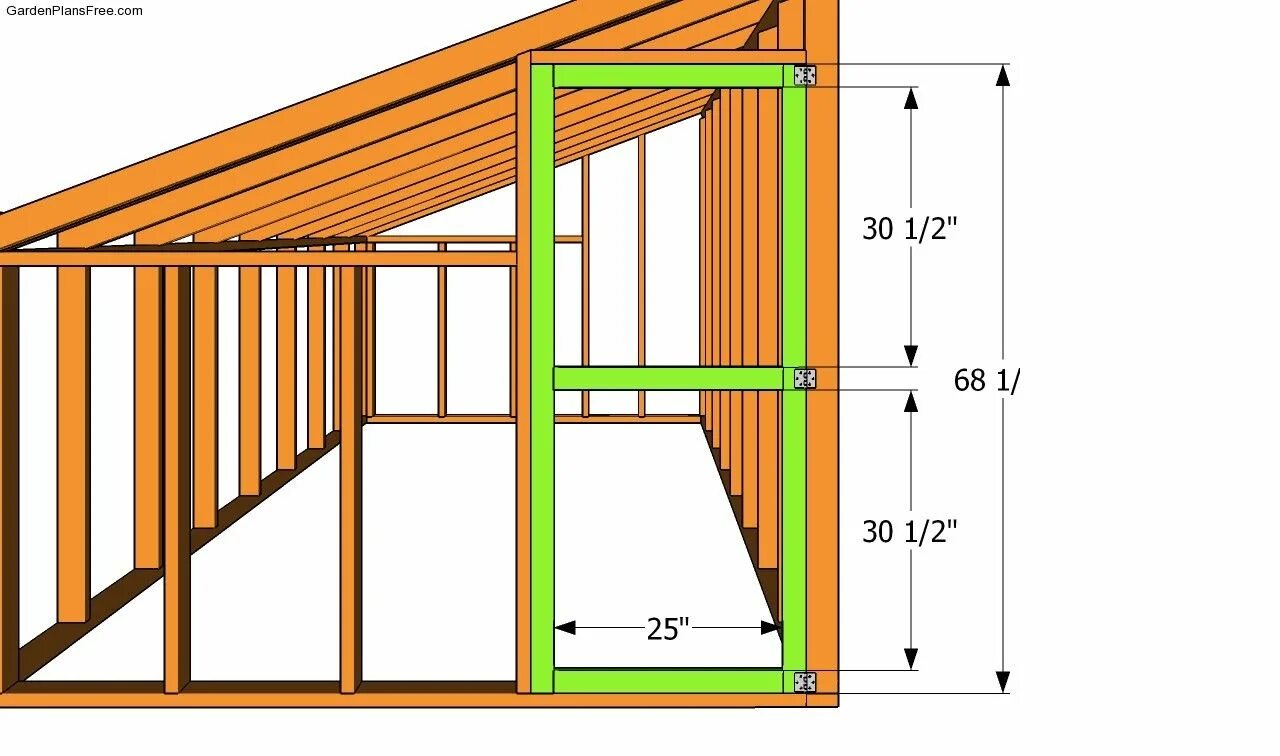 Пристройка своими руками чертежи Lean-to Greenhouse Plans Free Garden Plans - How to build garden projects Lean t