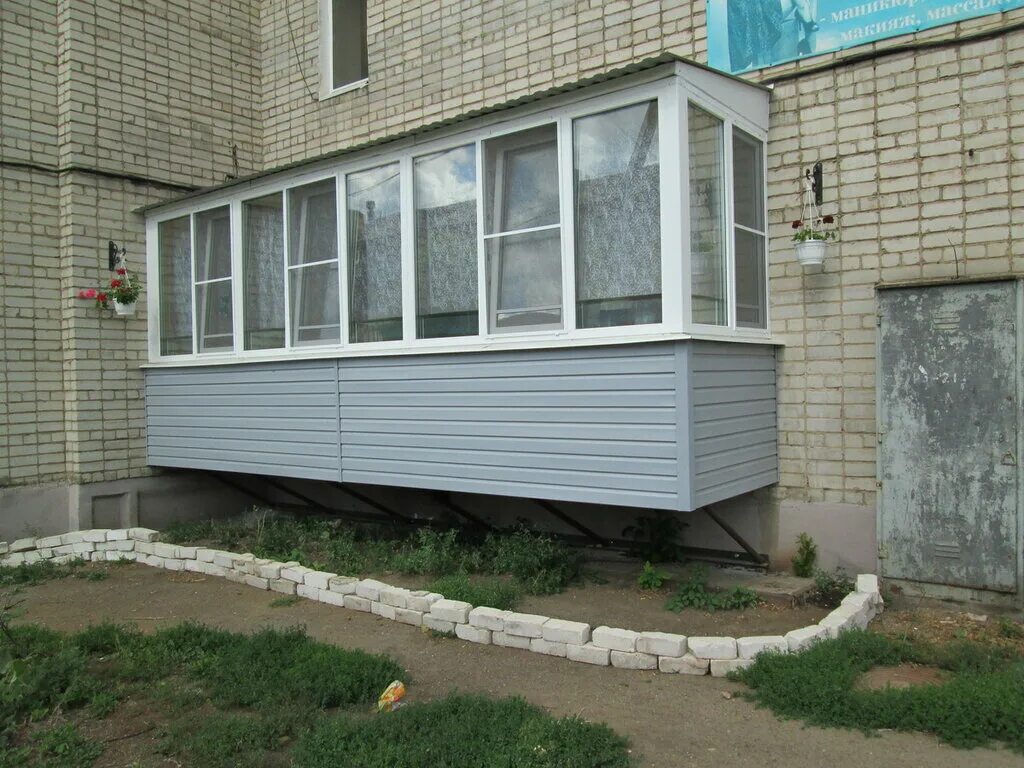 Пристройки балконов фото ЯрМонтаж, balconies and loggias' glazing, Yaroslavl, Oktyabrya Avenue, 44 - Yand