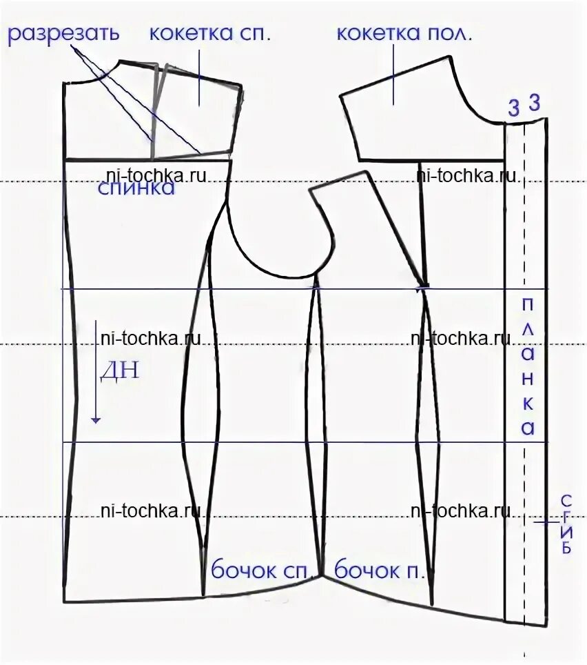 Приталить женскую рубашку выкройка Выкройка женской рубашки Платье швейные шаблоны, Выкройки, Узоры для одежды